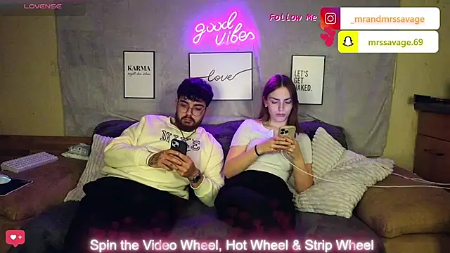 MrAndMrsSavage online show from January 12, 2025, 8:25 pm