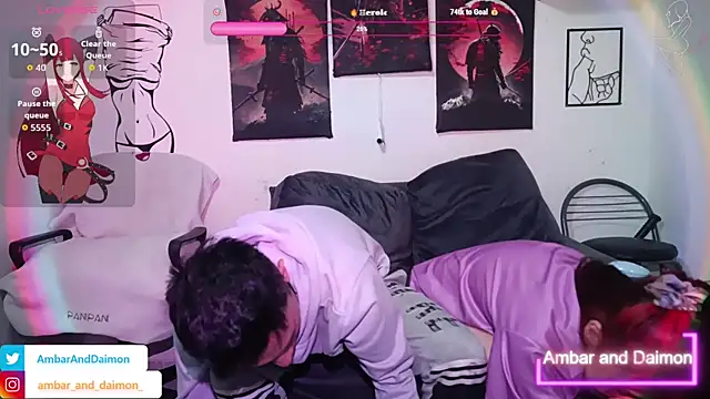 Ambar and daimon  online show from October 1, 2025, 5:13 am