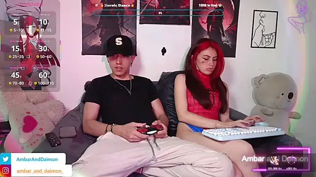 Ambar and daimon  online show from October 31, 2025, 6:47 am