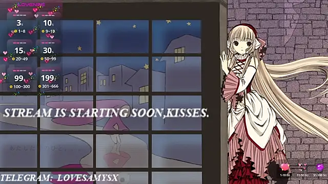 Lovelyamyy online show from May 13, 2026, 1:08 pm