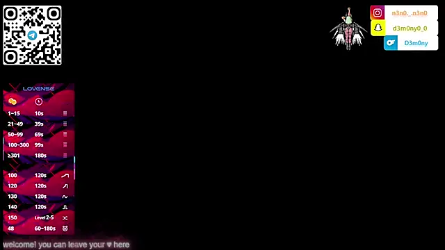 d3m0ny0 0 online show from January 16, 2026, 4:55 pm