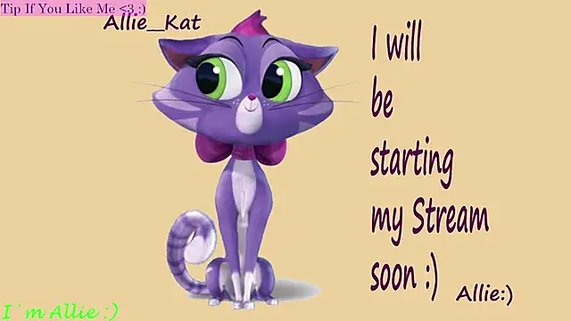 Allie Kat online show from January 17, 2026, 3:50 pm