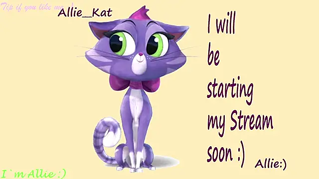 Snapshot of Allie_Kat chatting on April 25, 2026, 1:41 pm Allie Kat online show from April 25, 2026, 1:41 pm