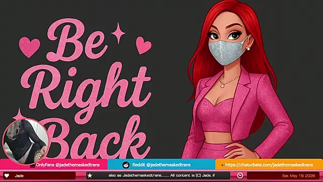 jadethemaskedtrans online show from May 16, 2026, 12:40 am