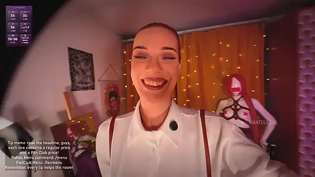 Giantess Eva online show from February 23, 2026, 9:01 pm