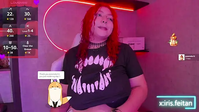 Snapshot of irisfeitan chatting on March 1, 2026, 10:39 am irisfeitan online show from March 1, 2026, 10:39 am