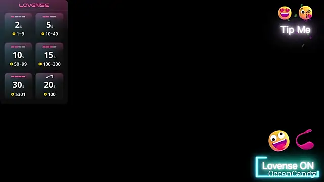 Snapshot of OceanCandy chatting on January 9, 2026, 3:59 pm OceanCandy online show from January 9, 2026, 3:59 pm