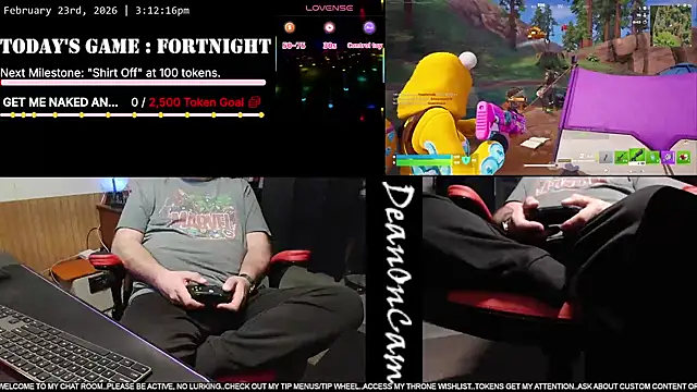 DeanonCam online show from February 23, 2026, 9:12 pm