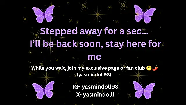 yasmindoll98 online show from August 9, 2026, 3:23 am