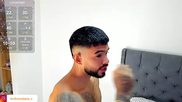 Andrewadamsx online show from July 24, 2026, 1:20 pm