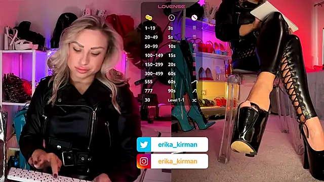 Erika Kirman online show from November 7, 2025, 9:42 am