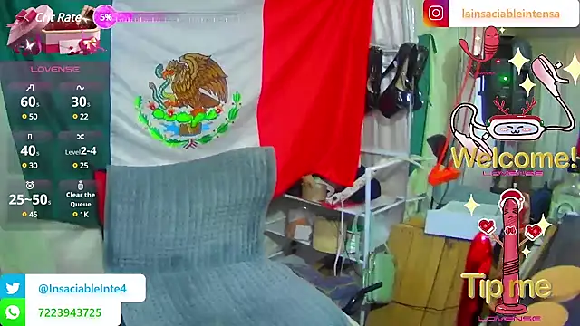 LaInsaciableIntensa online show from March 9, 2025, 12:10 am