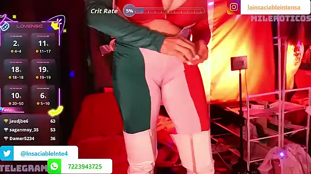 LaInsaciableIntensa online show from September 15, 2025, 2:22 am