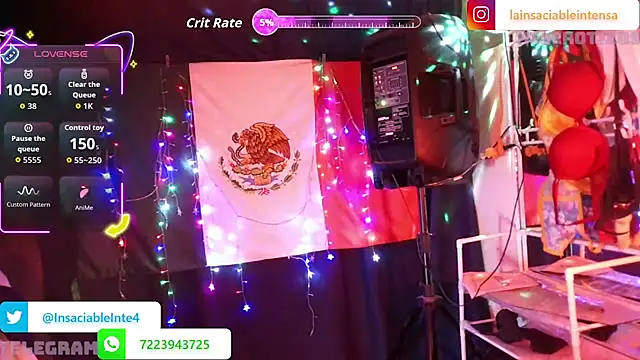 LaInsaciableIntensa online show from April 17, 2026, 1:52 am