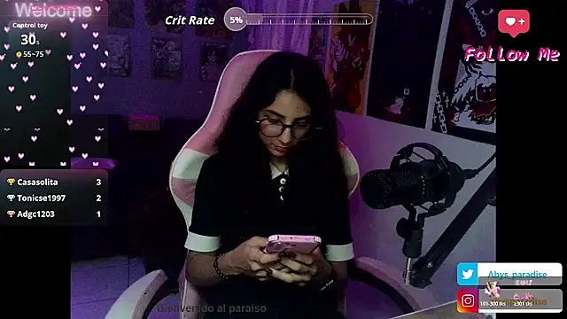 Abysparadise online show from October 31, 2025, 3:18 am