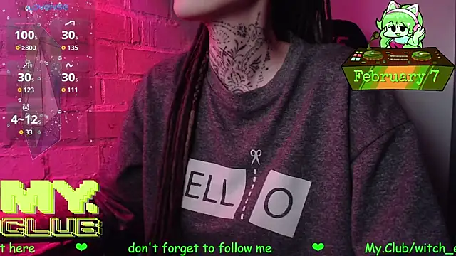 Witch Emma online show from February 7, 2026, 7:06 pm