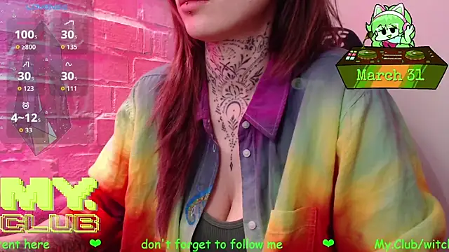 Witch Emma online show from March 31, 2026, 10:04 am