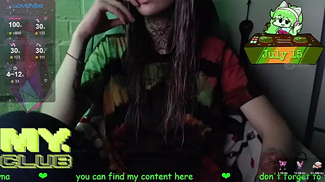 Witch Emma online show from July 15, 2026, 5:07 pm