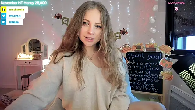 ImKeira online show from November 30, 2025, 12:31 pm